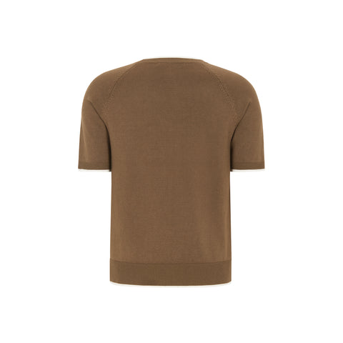 Soft Rebels SRMarla SS Contrast Knit, Bison