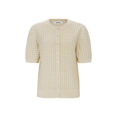 Soft Rebels SRAlarice SS Cardigan Knit, Arctic Wolf