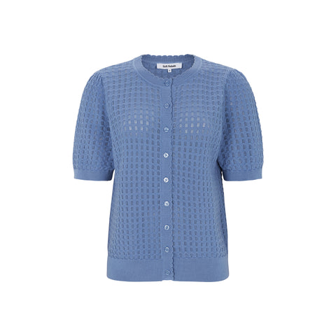 Soft Rebels SRAlarice SS Cardigan Knit, Forever Blue