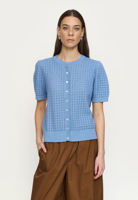 Soft Rebels SRAlarice SS Cardigan Knit, Forever Blue