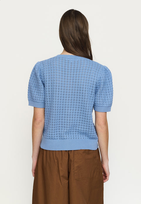 Soft Rebels SRAlarice SS Cardigan Knit, Forever Blue