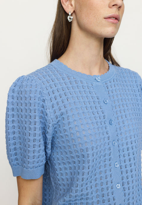 Soft Rebels SRAlarice SS Cardigan Knit, Forever Blue