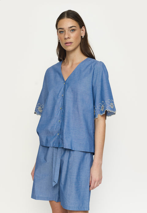 Soft Rebels SRGada Shirt, Indigo Blue