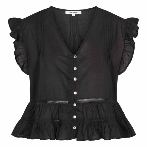 Soft Rebels SRGallia Top, Black