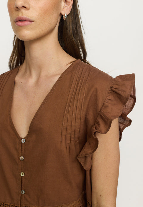 Soft Rebels SRGallia Top, Bison