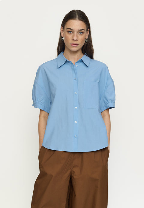 Soft Rebels SRVeronica SS Shirt, Forever Blue