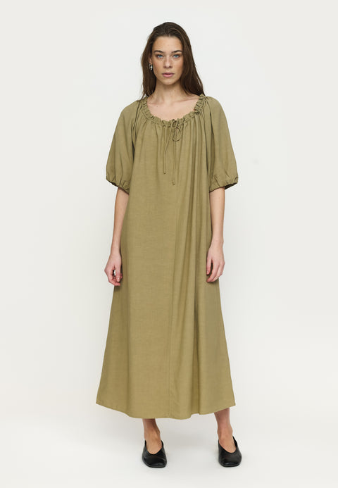 Soft Rebels SRDale Midi Dress, Covert Green