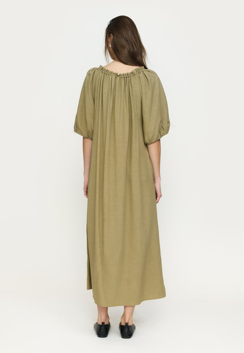 Soft Rebels SRDale Midi Dress, Covert Green
