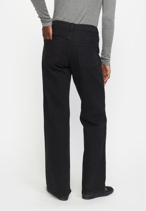 Soft Rebels SRWilla Midwaist Wide Jeans, Black