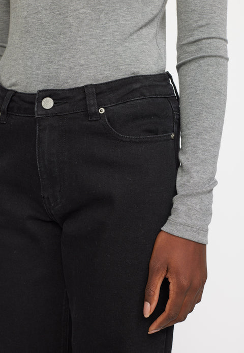Soft Rebels SRWilla Midwaist Wide Jeans, Black