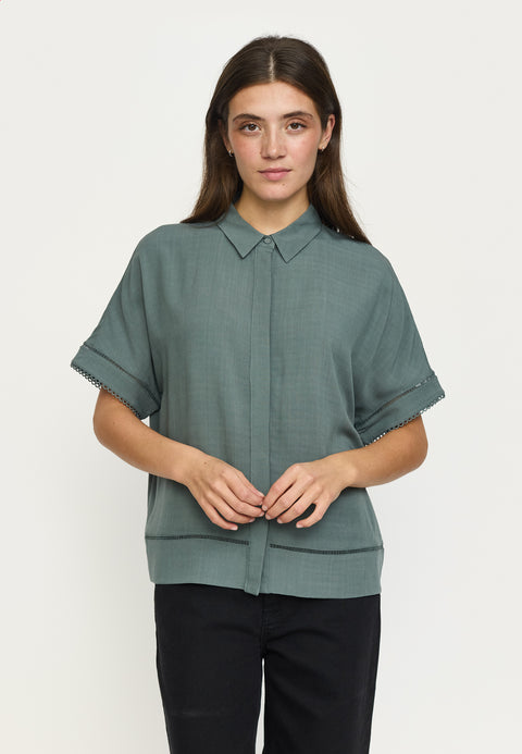 Soft Rebels SRLima Freedom SS Shirt, Balsam Green