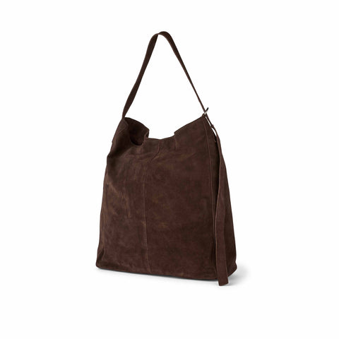 SR525-102-664CoffeeBean-Extra1. SRSedona hobo bag fra Soft Rebels. SR525-102 lædertaske i farven coffee bean. brun