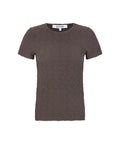 SR525-306-664CoffeeBean-Extra1. SRGizelle o-neck ss top. T-shirt fra Soft rebels. varenummer SR525-306