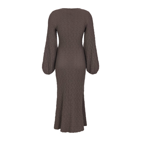 Soft Rebels SRGizelle Midi Dress, Coffee Bean
