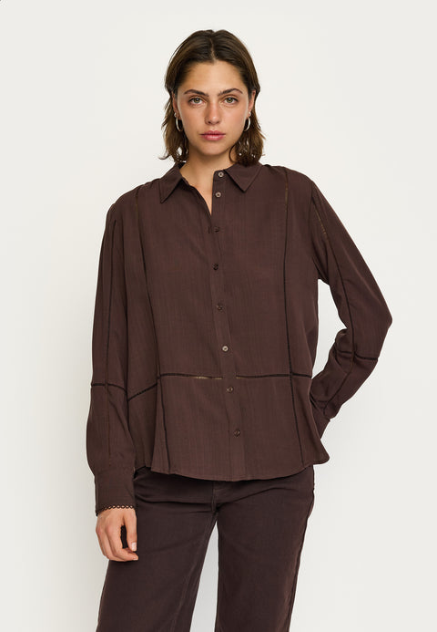 Soft Rebels SREdwina Skjorte - Coffee Bean