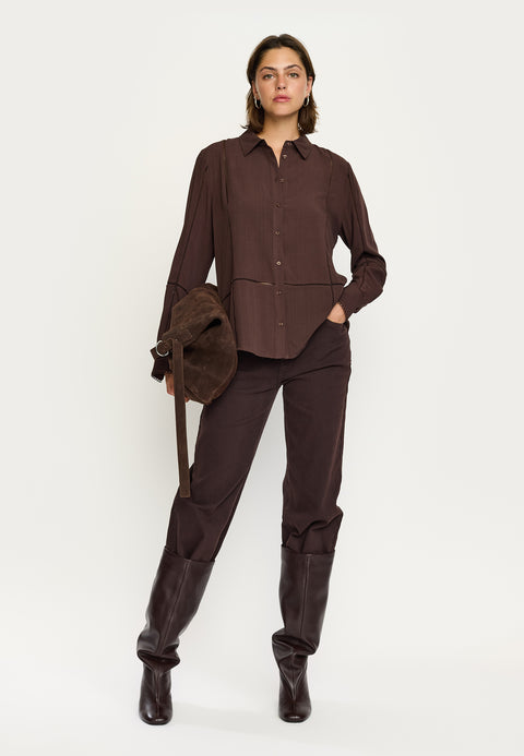 Soft Rebels SREdwina Skjorte - Coffee Bean