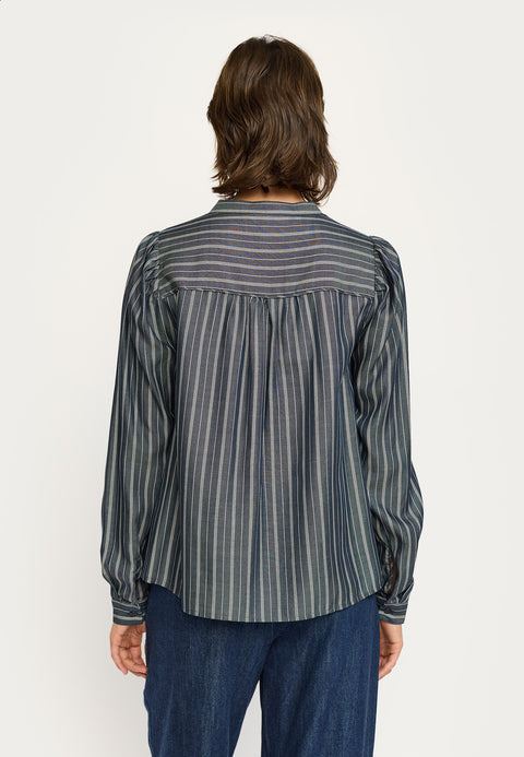 Soft Rebels Charlotte Blouse - Artic Wolf Stripe