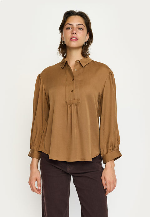 Soft Rebels SRStormy Blouse, Toasted Coconut