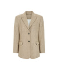 SR525-729-714ToastedCoconut-Extra1. SrGreta Loose Blazer. Toasted coconut. SR525-729. Oversize blazer fra Soft Rebels i flot lys brun farve