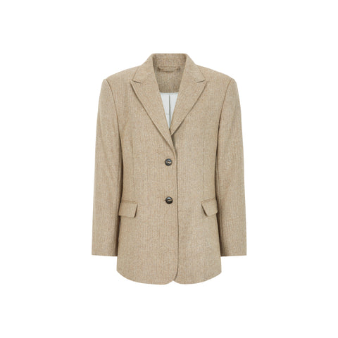Soft Rebels Greta Loose Blazer - Toasted Coconut
