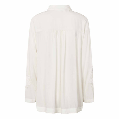Soft Rebels Nala Embroidery Shirt - Snow White