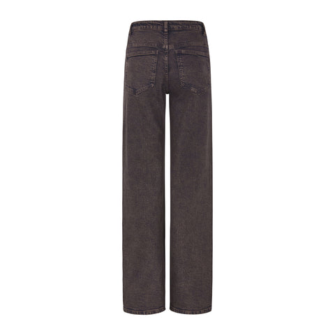 Soft Rebels SREma Willa Midwaist Wide Jeans, Chocolate Plum