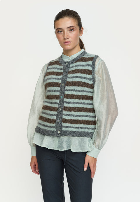 Soft Rebels SRCamilla Vest Striped Knit