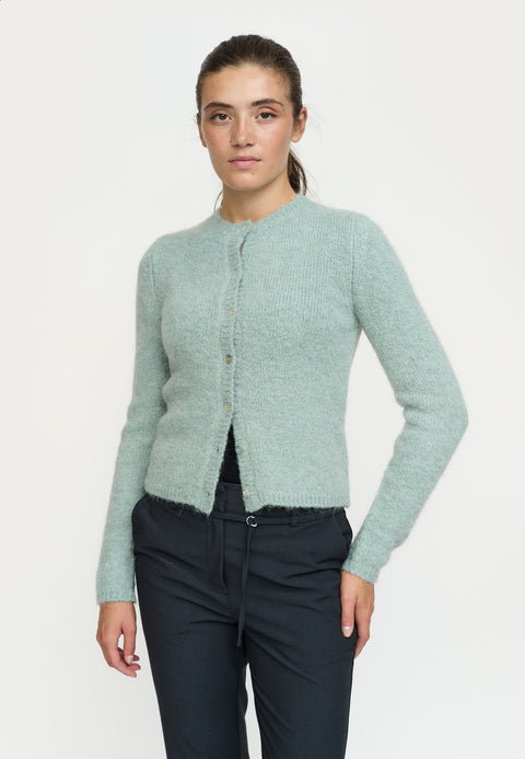 Soft Rebels SRCamilla Cardigan Knit, Puritan