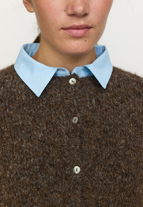 Soft Rebels SRCamilla Cardigan Knit, Demitasse Melange