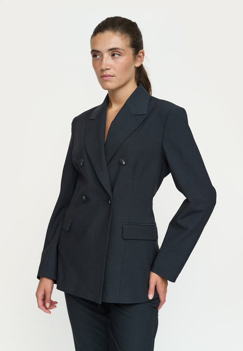 Soft Rebels SRFinley Blazer, Dark Grey Melange