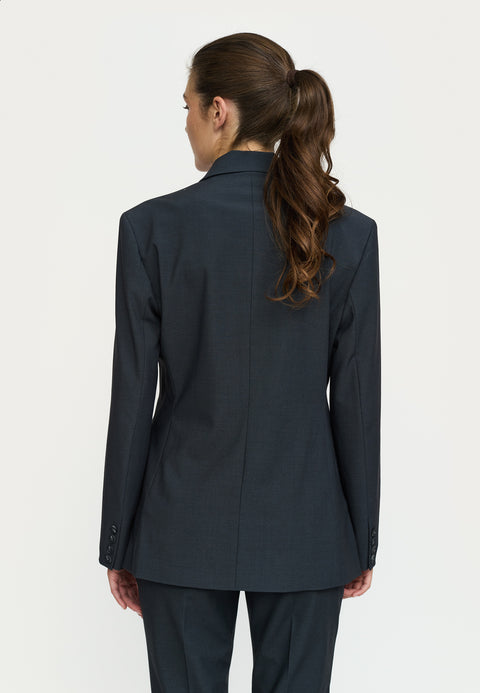 Soft Rebels SRFinley Blazer, Dark Grey Melange