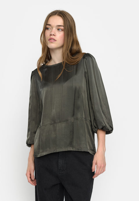 Soft Rebels SRMadelyn Blouse, Striped Jacquard Kambaba