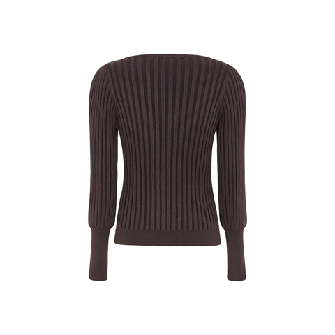 Soft Rebels SRJill Knit, Chocolate Plum