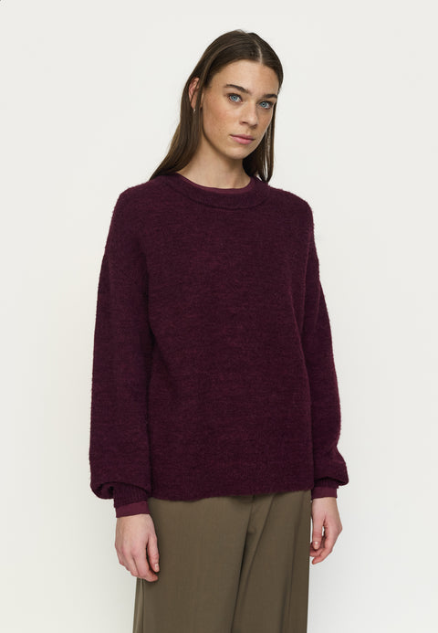 Soft Rebels SRAllison Knit, Vinyard Wine