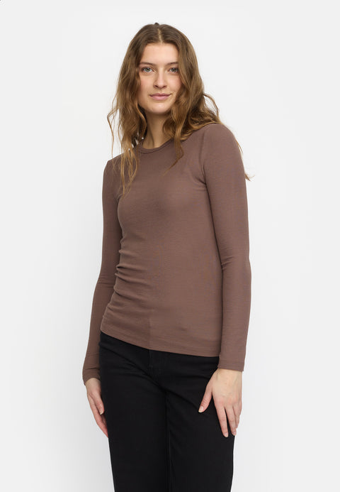 Soft Rebels SRFenja O-neck top, Coffee Quartz