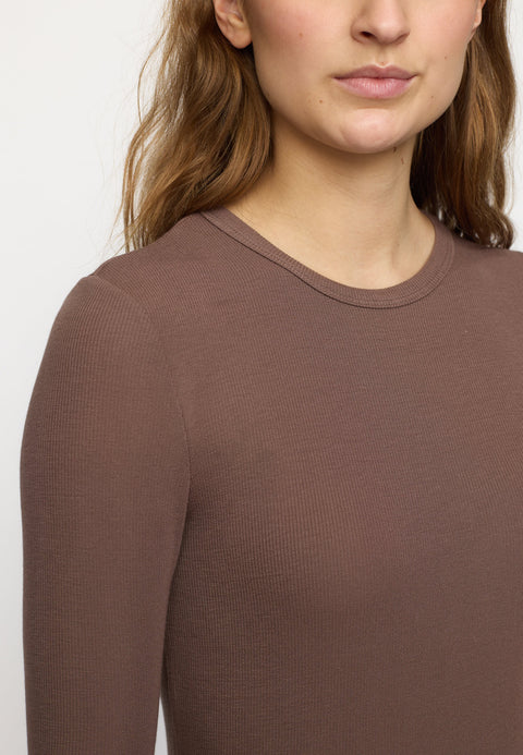 Soft Rebels SRFenja O-neck top, Coffee Quartz