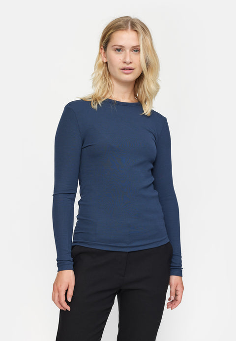 Soft Rebels SRFenja O-neck Top, Total Eclipse