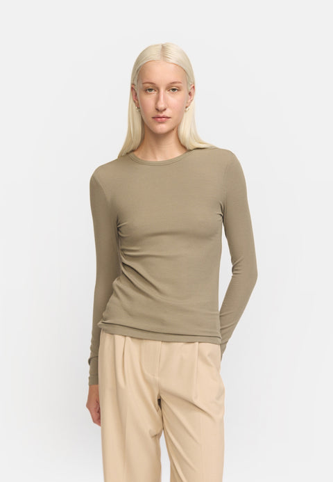 Soft Rebels SRFenja O-neck Top, Vetiver