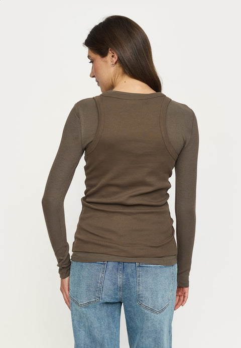 Soft Rebels SRFenja O-neck Top, Canteen
