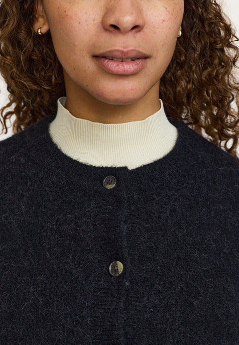 Soft Rebels SRAllison o-neck cardigan knit, Black