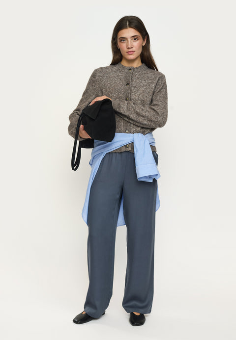 Soft Rebels SRAllison o-neck cardigan knit, Demitasse Melange