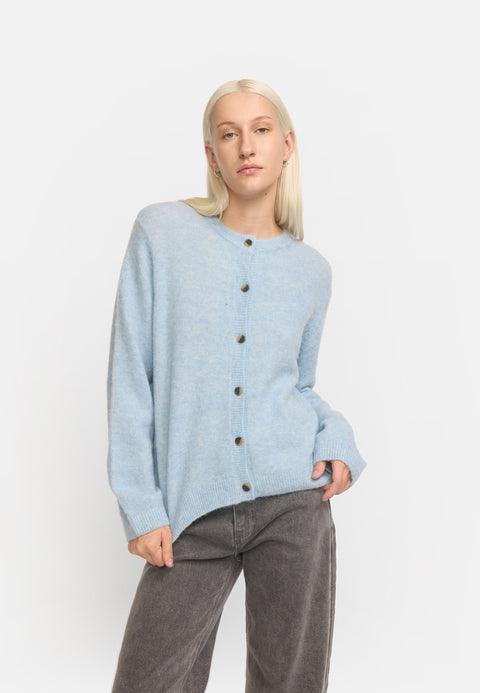 Soft Rebels SRAllison O-neck Cardigan Knit, Windsurfer melange