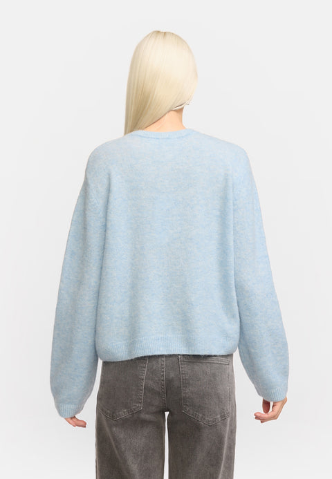 Soft Rebels SRAllison O-neck Cardigan Knit, Windsurfer melange