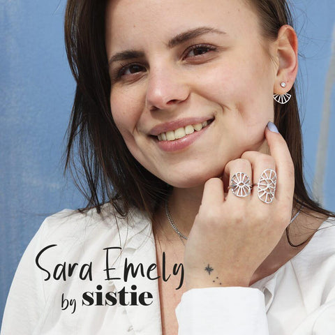 Sara by Sistie medium ring, Sølv