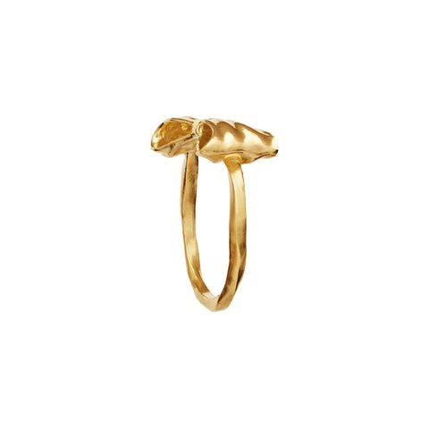 Maanesten Satin ring, Forgyldt sølv