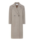 SRWicki Coat fra Soft Rebels er en elegant og tidløs overgangsfrakke, der kombinerer minimalistisk design med varme og komfort. Farven Moon Rock er en smuk, støvet gråbeige nuance, som passer perfekt ind i den nordiske garderobe og giver et sofistikeret udtryk til både hverdag og mere formelle lejligheder.