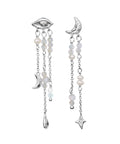 Sonata_earrings_gold_a. sonata øreringe i sølv fra maanesten