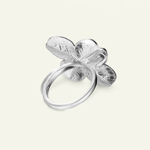 Flora Danica Firkløver Statement ring sølv