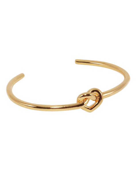 Jane Kønig Tied Heart Armring, Forgyldt sølv