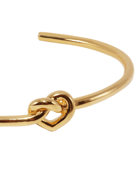 Jane Kønig Tied Heart Armring, Forgyldt sølv